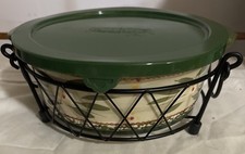 Temp-tations Old World By Tara Ovenware Verde Redondo Padeiro Prato Rack de Arame Rebite  comprar usado  Enviando para Brazil