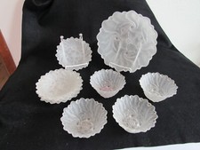 Frosted glass serving for sale  Brady