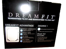 4 peças Conjunto de lençóis Dream Fit; bolso profundo, microfibra com faixas de canto; Queen; Bege, usado comprar usado  Enviando para Brazil