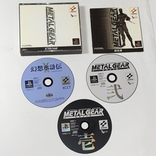 Sony PlayStation 1 PS1 ação espionagem tática METAL GEAR SOLID 3CDs na caixa JP comprar usado  Enviando para Brazil