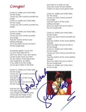 Gloria estefan signed for sale  Valley Stream