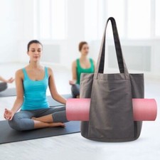 Bolsa feminina tapete de ioga bolsa de compras bolsa de lona academia treinamento esportes bolsas de ombro comprar usado  Enviando para Brazil