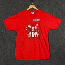 Camiseta WWE SmackDown vs Raw 2008 I Fight Dirty L Vermelha Promo Oficial Vintage, usado comprar usado  Enviando para Brazil