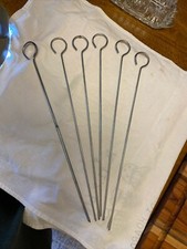 Espetos de aço inoxidável 12 polegadas churrasqueira/kebab/churrasqueira/grelhar/fondue, usado comprar usado  Enviando para Brazil
