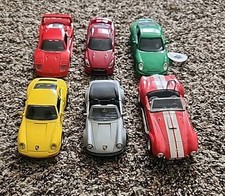 Lote de 6 Ferrari F40 Porsche 915 C 911 GTS RS Nissan 1965 Cobra de metal fundido exótico, usado comprar usado  Enviando para Brazil