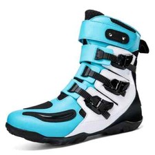 Botas de proteção de couro confortáveis antiderrapantes resistentes ao desgaste botas de motocicleta  comprar usado  Enviando para Brazil