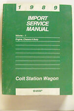 1989 COLT STATION WAGON ENGINE, CHASSIS & BODY IMPORT SERVICE MANUAL comprar usado  Enviando para Brazil