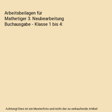 Arbeitsbeilagen mathetiger neu gebraucht kaufen Arbeitsbeilagen mathetiger neu gebraucht kaufen  Trebbin