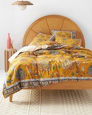 Anthropologie queen yellow for sale  Brooklyn