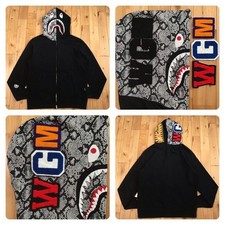 Moletom com capuz Xl Snake Shark zíper completo A Bathing Ape Bape Vape, usado comprar usado  Enviando para Brazil