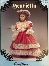 Craftime henrietta. doll for sale  OAKHAM