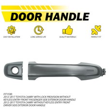 Para 12-17 TOYOTA 1G3 Camry cabo metálico cinza magnético FRENTE ESQUERDA COM BURACO DE FECHADURA, usado comprar usado  Enviando para Brazil