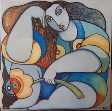 Contemporary art painting d'occasion  Expédié en Belgium
