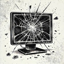 USZKODZONY MONITOR HP M22f, 21,5-calowy ekran, wyświetlacz Fu na sprzedaż  PL