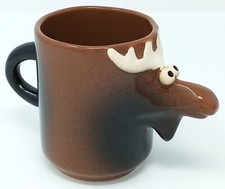 Moose ceramic brown for sale  Stevens Point