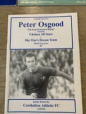 Chelsea testimonial programmes for sale  WATFORD