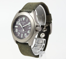 [N Estado perfeito] Citizen Eco-Drive Promaster 7828-H09971 relógio masculino preto solar titânio comprar usado  Enviando para Brazil