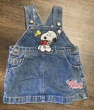 Vestido jeans vintage Snoopy bebê 6-9M bordado LEIA comprar usado  Enviando para Brazil
