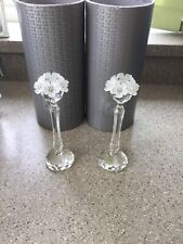 Swarovski crystal candlesticks for sale  GRANTHAM