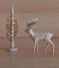 Hirsch baum geschnitzt gebraucht kaufen  Lengenfeld