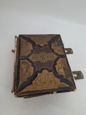 Antique 1892 Pictorial Family Holy Bible Self Pronouncing Edition Very Poor Cond comprar usado  Enviando para Brazil