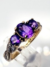 9ct gold amethyst for sale  IPSWICH