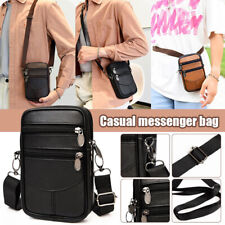 Bolsa de mão masculina de couro genuíno para telefone bolsa de cinto ombro tiracolo bolsa de cintura comprar usado  Enviando para Brazil