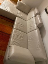Ledersofa ttomane cremefarbe gebraucht kaufen  Rinteln