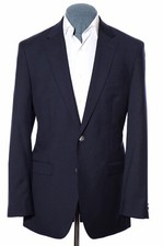 Jaqueta Blazer 40L Longa Slim-Fit Michael Kors Azul Marinho-L Lã Metal-Botões Ajustada comprar usado  Enviando para Brazil
