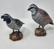 Carved wooden quail for sale  Folsom