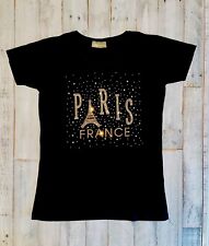 Camiseta Attitude Paris Preta - Paris França W Bling Feminina Tamanho Pequeno Nova Sem etiquetas, usado comprar usado  Enviando para Brazil