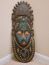 Wood carved tribal for sale  Kyle