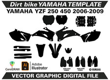 Modelo formato vetorial YAMAHA YZF 250 450 2006-2009 AI CDR EPS M29 comprar usado  Enviando para Brazil
