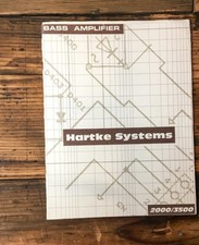 Amplificador Hartke Systems modelo 2000 3500 proprietário/manual do usuário *original* comprar usado  Enviando para Brazil