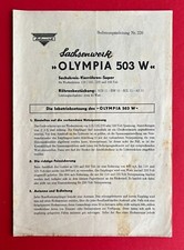 Bedienungsanleitung lympia 503 gebraucht kaufen Bedienungsanleitung lympia 503 gebraucht kaufen  Dresden