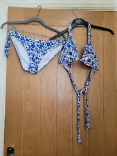 Matalan blue floral for sale  CARDIFF