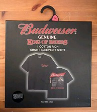 Mens budweiser shirt for sale  ALDERSHOT