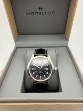 Relógio masculino Hamilton cáqui campo automático mostrador preto prata H70515137 comprar usado  Enviando para Brazil