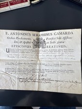 Certificato reliquia usato  Italia