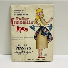 Avental 1950s JC Penny Walt Disney Cinderela Padrão Vintage Sem Cortes comprar usado Avental 1950s JC Penny Walt Disney Cinderela Padrão Vintage Sem Cortes comprar usado  Enviando para Brazil