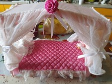 Lit baldaquin barbie d'occasion  France