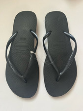 Sandálias femininas Havaianas Slim chinelo novas com etiquetas - Preto 39/40 fabricadas no Brasil comprar usado  Enviando para Brazil