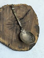 Cubiertos de viaje de plata de ley utensilio cuchara retráctil tenedor plegable de 3 dientes segunda mano  Embacar hacia Mexico