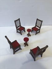 Red Velvet Dollhouse Cadeiras e Mesas Estofadas de Madeira comprar usado  Enviando para Brazil