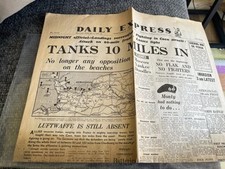 Ww2 allied newspapers for sale  FOLKESTONE