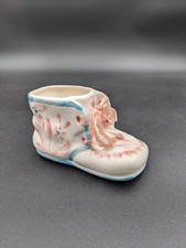 Vintage Napco Japão Cerâmica Baby Bootie Plantador G3502 Rosa e Azul comprar usado  Enviando para Brazil