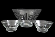 Clear glass salad for sale  Mcminnville