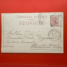 Cartolina postale risposta usato  Genova