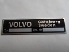 Typenschild volvo schild gebraucht kaufen  Deutschland
