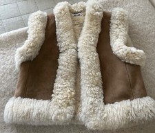 Shearling gilet small for sale  LONDON